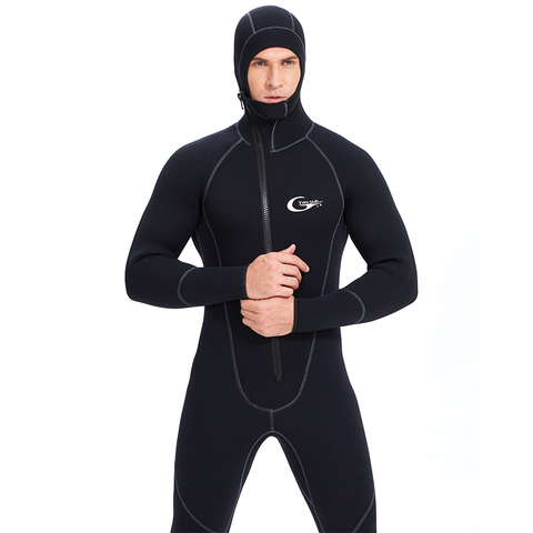 YONSUB Scuba Front Zipper 5MM Long or Short Sleeves Neoprene Men Diving Snorkeling Wetsuit Underwater Hunting Surfing Swimsuit ► Photo 1/6