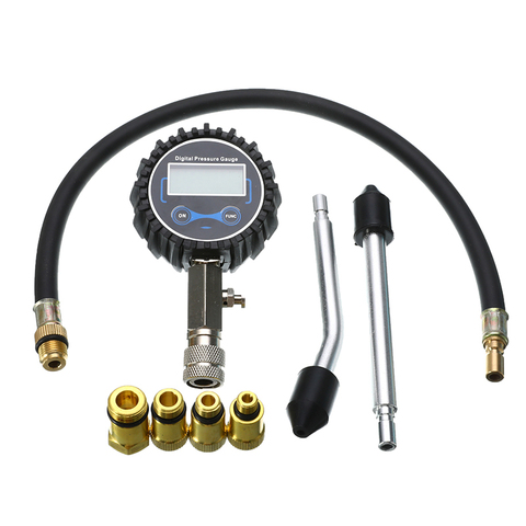 Digital Compression Tester Pressure Gauge Tester Kit Motor Auto Petrol Gas Engine Cylinder Motorcycle Pressure Gauge ► Photo 1/6
