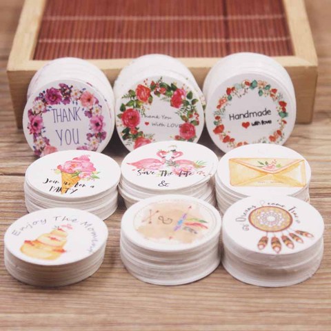 100pcs white /kraft paper gift hang tag Newest 3cm circle shape 300g paperboard labels tag cookies wedding favor tag hot selling ► Photo 1/6