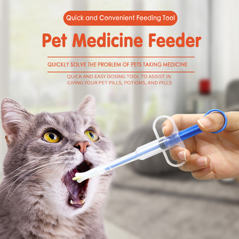 Pet Dog Cat Puppy Rabbit Pills Dispenser Feeding Kit Given Medicine Control Rod Home Universal Pet Tube Feeder Dog Accessories ► Photo 1/6