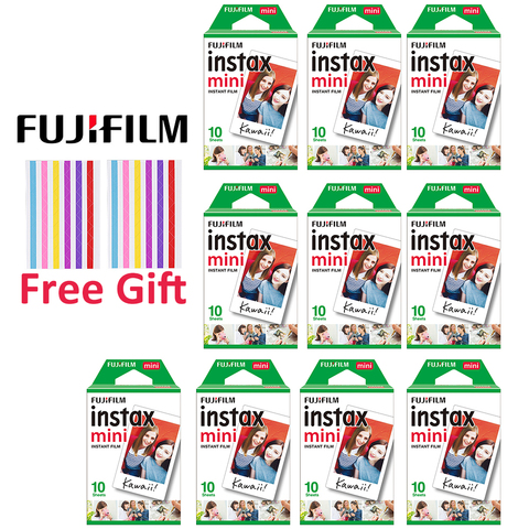 20-100 sheets Fujifilm Instax Mini Film White Edge Photo Paper Films 10-100 pcs For Mini 11 9 8 90 Instant Camera For SP-1 SP-2 ► Photo 1/6