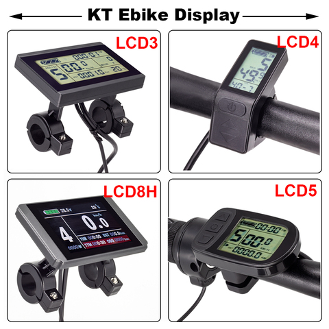 E Bike Lcd Display KT LCD8H LCD3 LCD4 LCD5 Ebike Display for KT Controller 24V 36V 48V E-Bike Display Electric Bike Accessories ► Photo 1/6