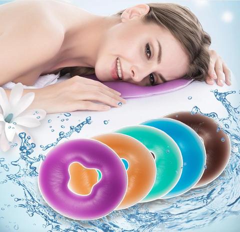 1pcs 700g Soft Silicon Spa U Shape Massage Pillow Spa Gel Pad Face Relax Body Massage Cradle Cushion Health Care ► Photo 1/6