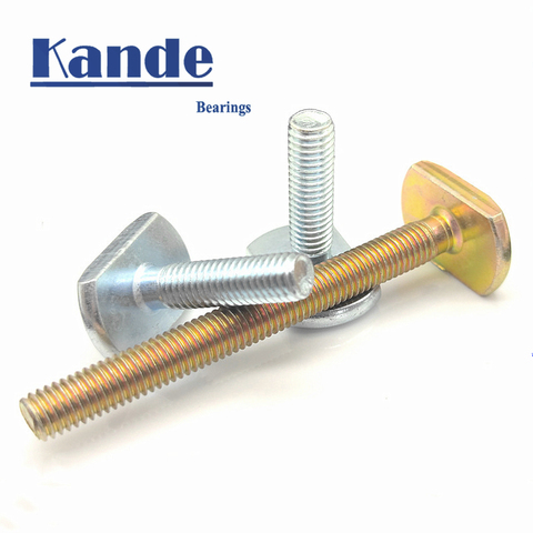 Kande 1pc T screws for Woodworking M8 8mm T8 screws T track screw 30mm 80mm wood slides  bolts and nuts T bolts ► Photo 1/4