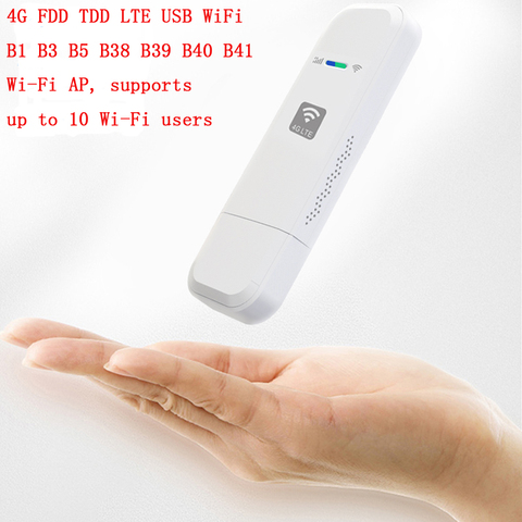 4G  USB WIFI modem FDD TDD LTE 4G WiFi Router Wireless USB Network Hotspot dongle with SIM Card  PK huawei E8372 ► Photo 1/4