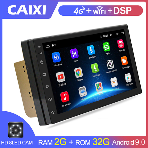 Auto Radio 2 Din Android 9.0 GPS Navigation Car Radio Car Stereo Multimedia Car Player andiroidFor Volkswagen Nissan  Kia toyota ► Photo 1/6