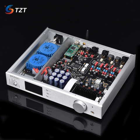 TZT AK4499 DAC Headphone Amplifier Bluetooth 5.0 32Bit/384k DSD512 NXC10 with Remote Control ► Photo 1/4