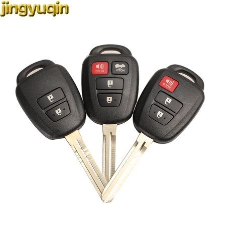 jingyuqin Remote Car Key Shell for Toyota Camry Corolla 2012 2013 2014 2015 2016 2017 RAV4 Prius Key Case TOY43 2/3/4 Buttons ► Photo 1/6