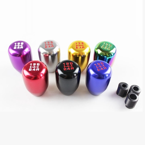 Universal Aluminum Racing 5 Speed Car Gear Shift Knob Manual Automatic Gear Shift Knob Shift Lever ► Photo 1/6