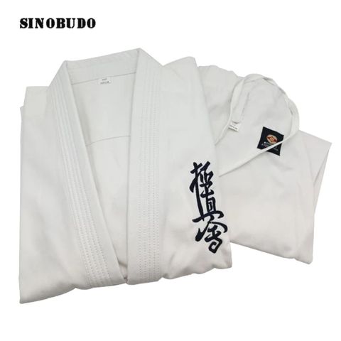 2022 New Product Kyokushinkai Dobok 12oz 100% Cotton dogiCanvas Karate Uniform Kimono Gi Cloth For Kids Adult,Free White Belt ► Photo 1/6