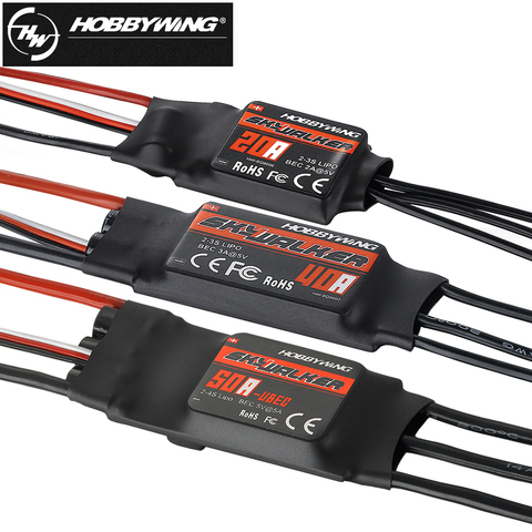 RC ESC,1pcs Hobbywing Skywalker 15A/20A/30A/40A/50A/60A/80A Speed Controller With UBEC For RC FPV Quadcopter ► Photo 1/6