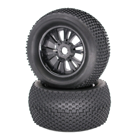 RC 1/8 Monster Truck Tire with Wheel, 17mm Hex Hub 140mm Width Tyre for Flux ZD Racing LRP, 2pcs/set ► Photo 1/6