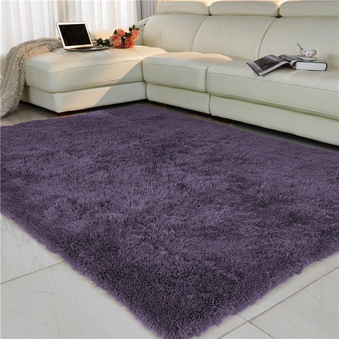FAMIFUN Shaggy Tie-dye Carpet Living room/Bedroom Carpets Plush Floor Fluffy Mats Kids Room Faux Fur Area Rugs Silky Rug ► Photo 1/6