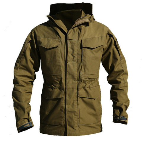 M65 UK US Army Clothes Outdoor Tactical Windbreaker Men Winter Autumn Waterproof Coat Hoodie Military Field Jacket ► Photo 1/6