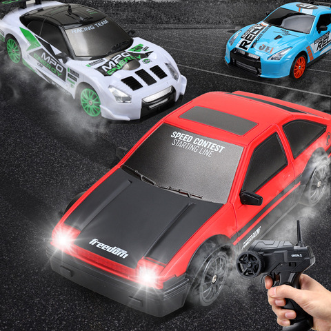 1:24 remote control car model 2.4G 4WD high speed charging dynamic drift racing toy ► Photo 1/5