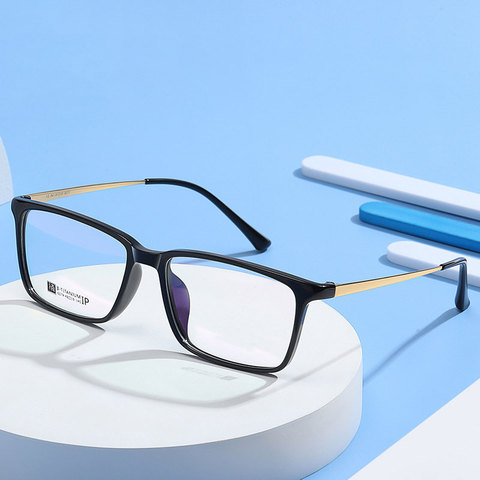 Men Business Style Full Rim Eyeglasses Beta Titanium Frame Glasses Rectangular Spectacles with Spring Hinges New Arrival ► Photo 1/6