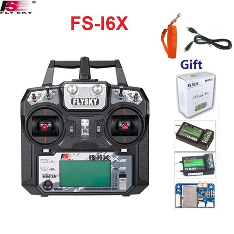 Flysky FS-i6X 2.4GHz 10CH AFHDS 2A RC Transmitter With X6B iA6b i-BUS Receiver For Rc Airplane ► Photo 1/1