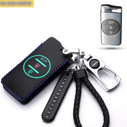 Leather Car Key Case For Chery Tiggo 4 5X 7 Pro 8 exeed txl tx lx Remote Cover car Accessories ► Photo 1/6