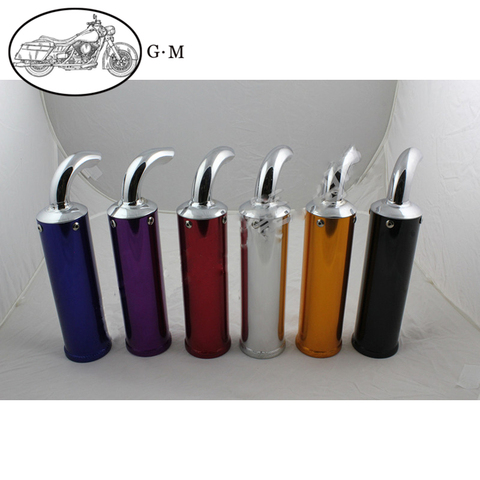 6 Color Universal metal 60X200MM Motorcycle Racing Exhaust Muffler Silence Silencer 2 Stroke Motorcycle Exhaust Pipe Muffler ► Photo 1/6