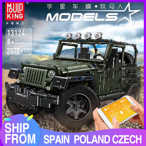 Mould King Technic Series RC Jeeps Adventure Off-road vehicle Model Building Block Bricks Kids Educational Toys Christmas Gifts ► Photo 1/6