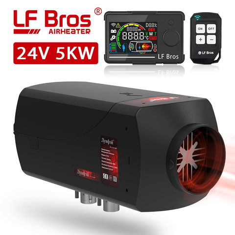 LF Bros diesel air heater 24V parking heater 5KW car heater with LCD knob switch remote control for truck, forklift, Warehouse ► Photo 1/6