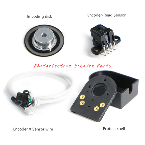 Photoelectric Encoder Spare Part AB phase Output 5V DIY Encoder Motor Shell 500ppr Encoding Disk Read Sensor ► Photo 1/5