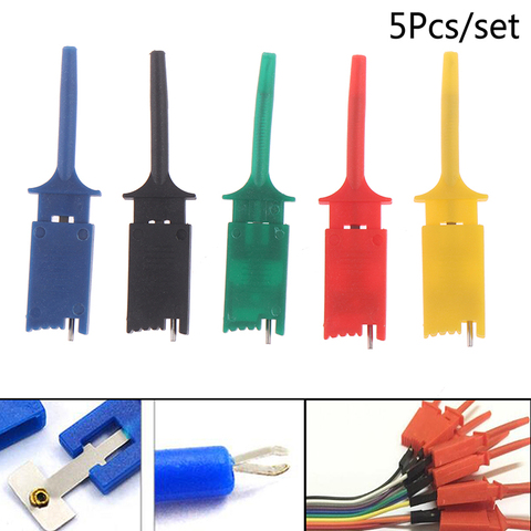 5PCS Meter Tester Leads Test Probe Hook For SMD IC Test Clips SMD IC Hook ► Photo 1/6