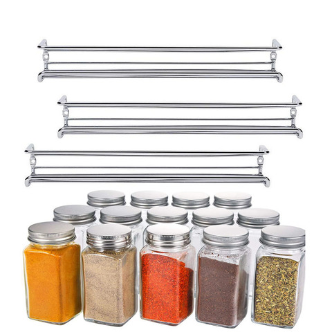 6 Tier Single Hanging Spice Rack Organizer For Cabinet- Wall