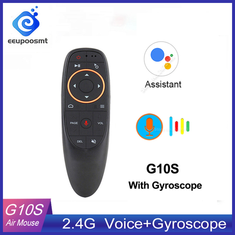 G10 S Voice Air Mouse 2.4GHz Wireless Microphone Remote Control IR Learning 6-axis Gyroscope for PC Android Smart TV Box PK G20 ► Photo 1/1