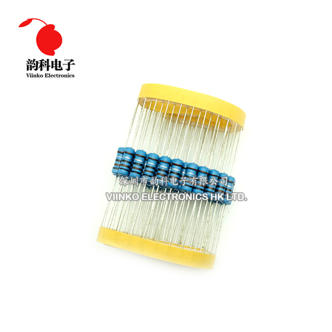 20pcs 1W Metal film resistor 1% 0.1R ~ 2.2M 10R 22R 47R 100R 330R 1K 4.7K 10K 22K 47K 100K 330K 470K 1 2 10 22 47 100 330 1M ohm ► Photo 1/3