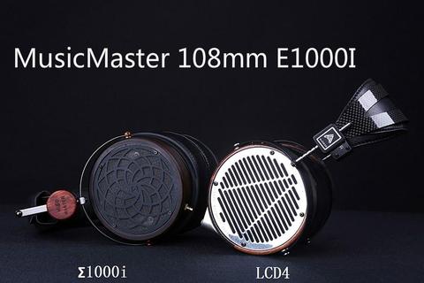 MusicMaster 108mm E1000I 60Ohms Planar Customized Wooden Hifi Monitor Studio Audiophile Headphone Headset PK Audeze LCD4 Susvara ► Photo 1/6