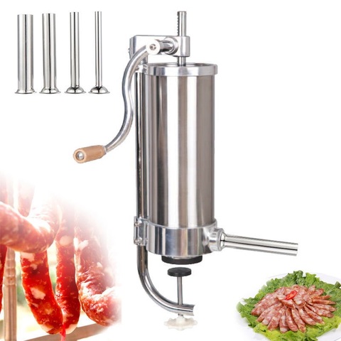 5lbs Manual Household Vertical Sausage Stuffer Stainless Steel Sausage Maker Meat Filling Machine ► Photo 1/4