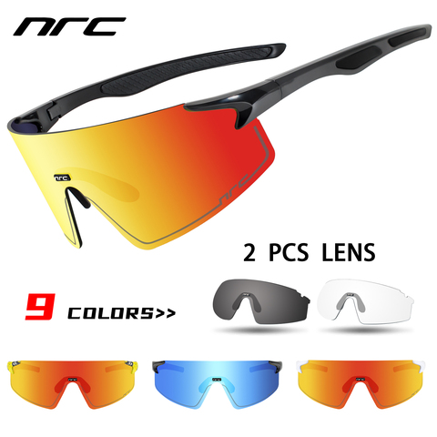 Kapvoe Men cycling glasses Road Cycling Eyewear Outdoor Cycling Sunglasses Sports Protection Mountain Bicycle Windproof Goggles ► Photo 1/6