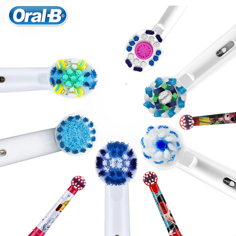 Brush Head For Oral-B 2D 3D Rotary ELectric Toothbrush Adults Kids 2 Pieces Dupont Bristle Daily Teeth Clean Daily Plaque Remove ► Photo 1/6