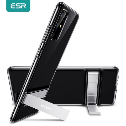 ESR Phone Case for Samsung Galaxy S20 Plus S20 Ultra Metal Kickstand Vertical Stand TPU Bumper Cover for Samsung S20 Ultra Case ► Photo 1/6