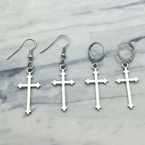 New Boutique Ladies Punk Cross Pendant Cartilage Pendant Earrings Jewelry ► Photo 1/3