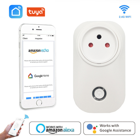 Wifi Smart Plug Israel IL Smart Socket Outlet 16A Voice Control Timing Smart Life App Works With Alexa Google Home IFTTT Tuya ► Photo 1/6