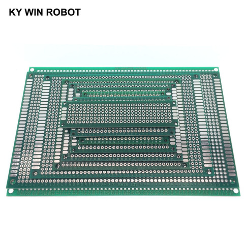 2x8 3x7 4x6 5x7 6x8 7x9 8x12 9x15 10x15 cm Double Side Prototype Diy Universal Printed Circuit PCB Board Protoboard For Arduino ► Photo 1/3