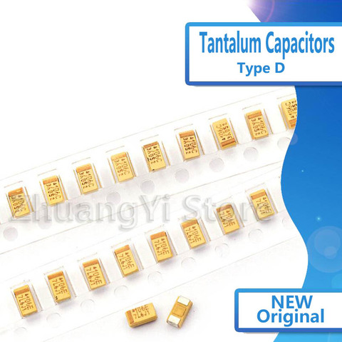 10PCS Tantalum Capacitor Type D 2.5V 4V 6V 6.3V 10V 16V 25V 35V 50V 4.7/6.8/10/15/22/33/47UF 100/150/220/330/470/680/UF D7343 ► Photo 1/1