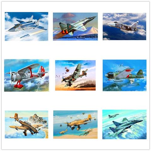 Dpsprue Diamond Painting Kit Cross stitch Full Square/Round Diamond Embroidery Airplane 5D DIY Mosaic Home Decoration Gift ► Photo 1/6