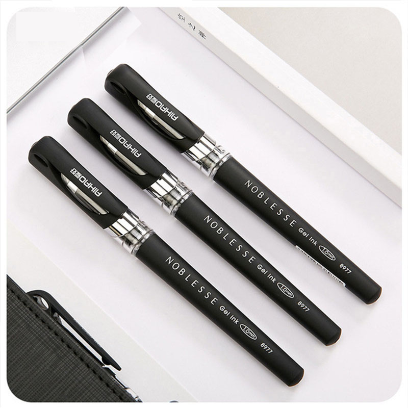 1.0mm Kawaii black gel pens business writing office school supplies stationerySN 