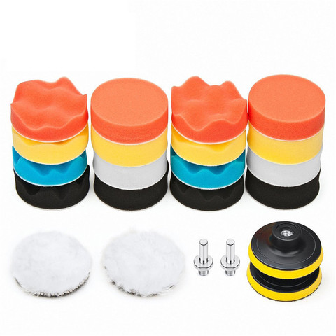 11Pcs /set 3 inch Waffle Buffer Polishing Pad Kit for Car Polisher Power Tools Car Polishing Disc Set ► Photo 1/6