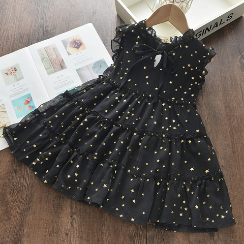 Menoea Girls Wedding Dress 2022 Summer Fashion Girl Kids Party Dresses Starry Sequins Outfits Gown Children Princess Clothes ► Photo 1/6