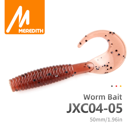 MEREDITH Fishing Soft Lures 50mm 1.26g 20pcs Grub Artificial Soft Bait Predator Tackle Soft Fishing Lure Worm Wobbles ► Photo 1/6