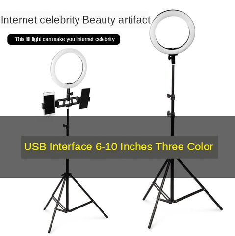 Ringlight For Makeup Live Fill Light Ring Light LED Selfie Stand Tripod Dimmable YouTube Lamp Photo Video Camera Phone ► Photo 1/6