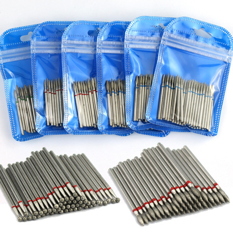 50pc Diamond Nail Drill Cuticle Clean Bit Set Milling Cutter for Manicure Electric Cutter Bits Accessories Dead Skin Remove ► Photo 1/6