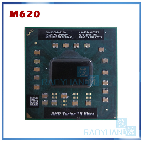 AMD Turion II Ultra Mobile M620 Processor 2.50GHz 2MB L2 Cache Socket S1 (S1g3) PGA638 M620 TMM620DBO23GQ TMM620 Laptop CPU ► Photo 1/1