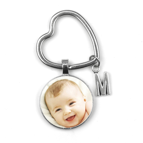 Personalizeds pendant Photo Photo Baby Child Dad Family Portrait Keychain  Mom Brother Heart shaped Grandparents Private Custom ► Photo 1/6