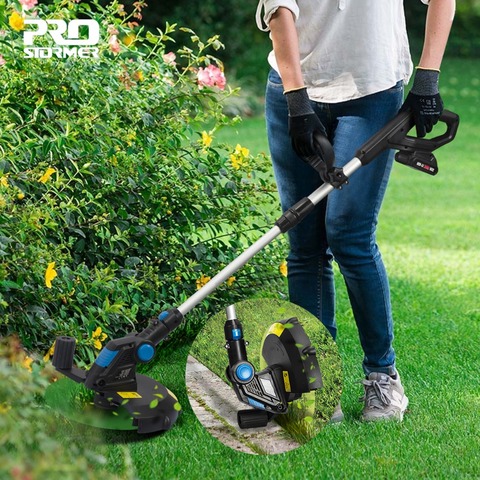 20V Electric Grass Trimmer Cordless Lawn Mower 12in Auto Release String Cutter Pruning Garden Tools 2000mAh Li-ion By PROSTORMER ► Photo 1/6