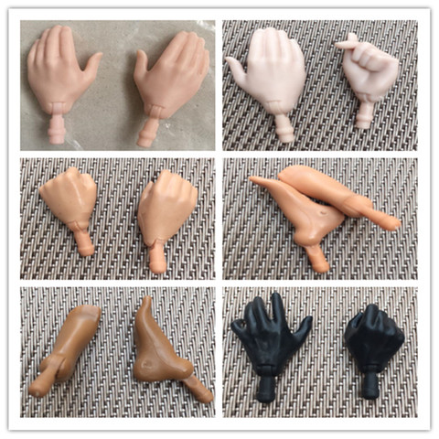 Original Replacement Doll Hands Feet Quality Doll Accessories White Black Doll Hands Elbows Legs 1/6 Doll Doll Repair Parts ► Photo 1/6